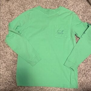 Vineyard Vines Kids Teal Long Sleeve Tee